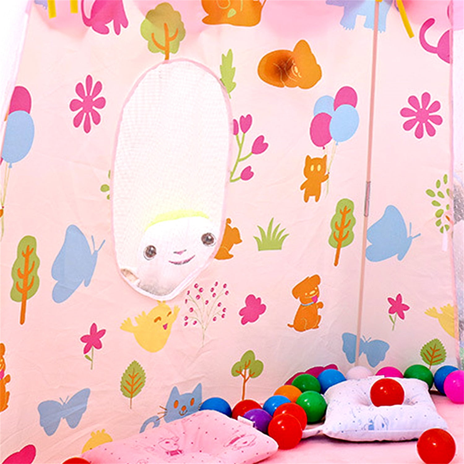 CIPACHO Kid Play Tent, Indoor Outdoor Games Princess Castle Tent, Children Playhouse Play House for Boy Girl, Pink