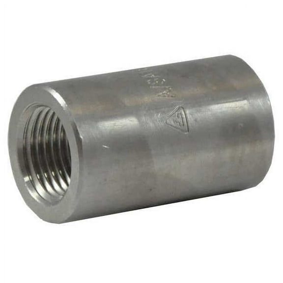 Manufacturer Varies 3/4" x 1/2" FNPT 304 SS Reducing Coupling 2UA85