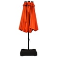 thumbnail image 4 of Patiojoy Parasol de Patio Extérieur à DEL Double Face de 15 Pieds avec Base Orange, 4 of 5