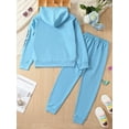 thumbnail image 3 of Liacowi Toddler Girls 2 Piece Outfit Butterfly Print Long Sleeve Hoodie Sweatshirt and Pants Set Baby Cute Fall Clothes, 3 of 7
