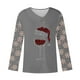 thumbnail image 4 of Pisexurs Sweatshirt for Women,Women's V-Neck Fashion Casual Printed Button-Up Blouse T-Shirt,Tops Blouse, 4 of 4