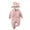 Pink, variant on EINCcm Animal Romper, Long Sleeve Hooded Jumpsuit, Fall And Winter Cute Outfit Clothes, for Newborn Baby Toddler Boys Girls Pink 6-9 Months