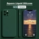 thumbnail image 1 of Funda cuadrada Original de silicona líquida a prueba de golpes para iPhone, cubierta protectora para iPhone 14, 11, 12, 13 Pro Max, Mini, XS MAX, XR, X, 7, 8 PLUS, SE 2020, 1 of 4