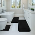 thumbnail image 6 of Dmlowu Bathroom Rugs Sets 3 Piece Soft Thick Bathroom Rugs Extra Soft Non Slip Machine Washable Bathroom Rugs High Absorbent Quicker Dry Bath Mats for Bathroom Floor Tub Shower, 6 of 9