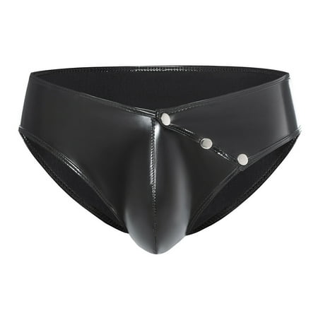 MQLKF High Gloss Leather Sexy Underwear Sexy Open Cut Triangle Shorts Intellectual Breathable Women Bodysuit