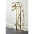 thumbnail image 3 of Kingston Brass CCK226K2 Kingston Freestanding Clawfoot Tub Faucet Package with Supply Line, Polished Brass, 3 of 7