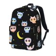 thumbnail image 2 of Mochila con diseño de búho de dibujos animados, ideal para portátiles, viajes, senderismo, negocios, para mujeres y hombres., 2 of 5
