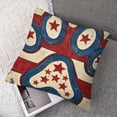 thumbnail image 7 of nygtbtfer USA Patriotic Dogs Decorative Throw Pillow Set of 2, American Stars Stripes Puppy Paw Cushion Case Decor, Home Decoration White, 7 of 7