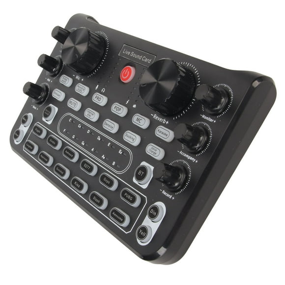 Sound Mixer Board,Live Sound Card with Broadcast Sound Card Sound Board Solid Performance