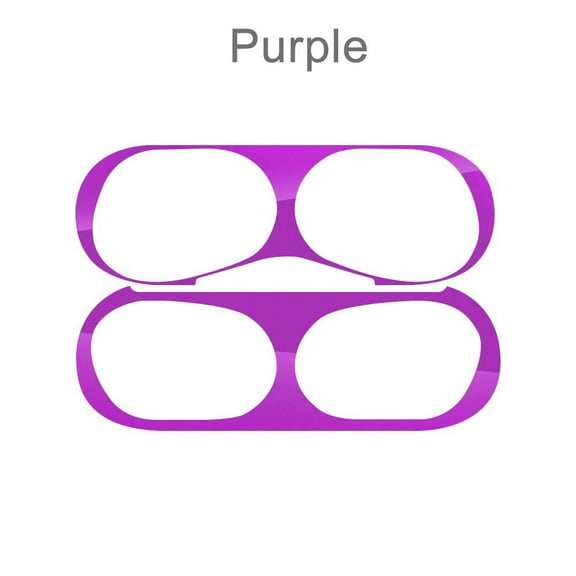 Accessories Dust-proof Skin Protector Electroplate Metal Film Sticker For AirPods Airpod Pro Dust Guard Iron Shavings PURPLE