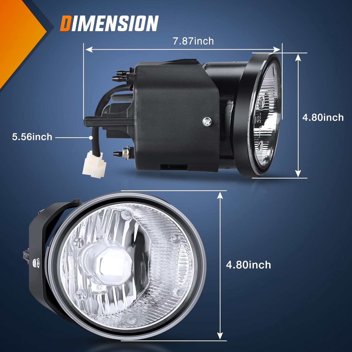 Fog Light Assembly for 2000 2001 Nissan Maxima 2000 -2003 Nissan Sentra & Frontier 2002-2004 Nissan Xterra with Clear Lens Fog Lamps Replacement