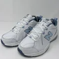 thumbnail image 1 of New Balance 608 Training Shoes Comfort Cushioned White Blue Mens 8.5 Womens 10, 1 of 6