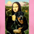 thumbnail image 3 of CafePress - Mona Lisa & Rottie Women's Dark T Shirt - Women's Traditional Fit Dark T-Shirt, 3 of 4