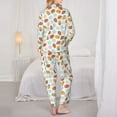 thumbnail image 6 of Wukai Floral Strawberr Print Women's Pajama Set - Soft Long Sleeve Sleepwear for Comfort and Style-Large, 6 of 9