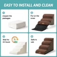 thumbnail image 4 of PetSafe Curved Dog Stairs – Foam Ramp for Small Pets, Non-Slip Ladder for Bed & Sofa with Waterproof Cover, 4 of 5