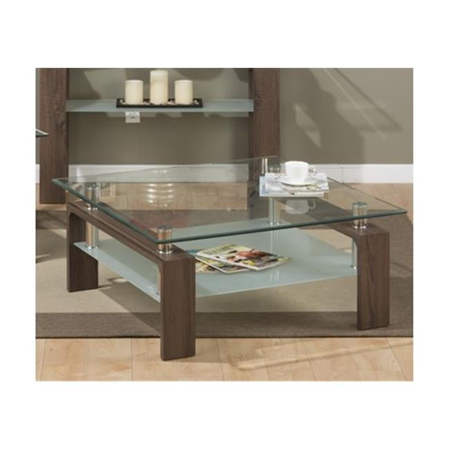 Jofran 198-2G Compass Cocktail Table, Square - Tempered Glass Top Only