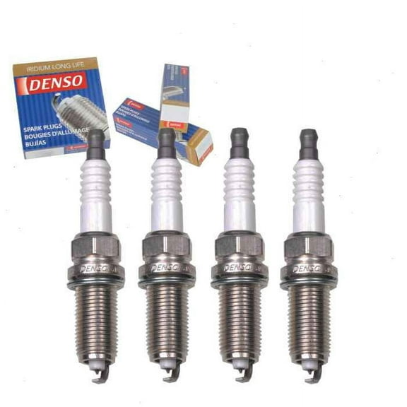 4 pc DENSO Iridium Long Life Spark Plugs compatible with Jeep Renegade 2.4L L4 2015-2017