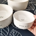 thumbnail image 5 of Ceramic dog bowl, pet bowl, white, 5 of 5