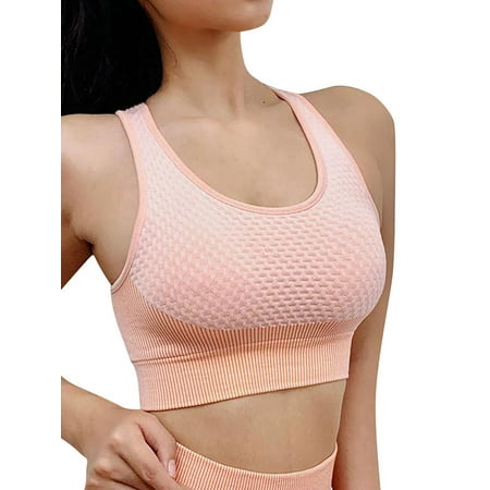 

Women Active Colorblock Back Cross Yoga Fitness Sporty Bra