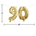 thumbnail image 2 of Creative Converting 90 Gold Number Balloon Banner, 2 Count, 2 of 2