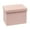 Pink, variant on PINPLUS 16.5" Folding Storage Ottoman Cube,Foot Rest Stool Seat for Living Room,White,Sherpa Fabric