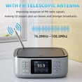 thumbnail image 4 of Reproductor de CD Portátil Arafuna con Bluetooth, Parlantes y Radio FM, 4 of 7