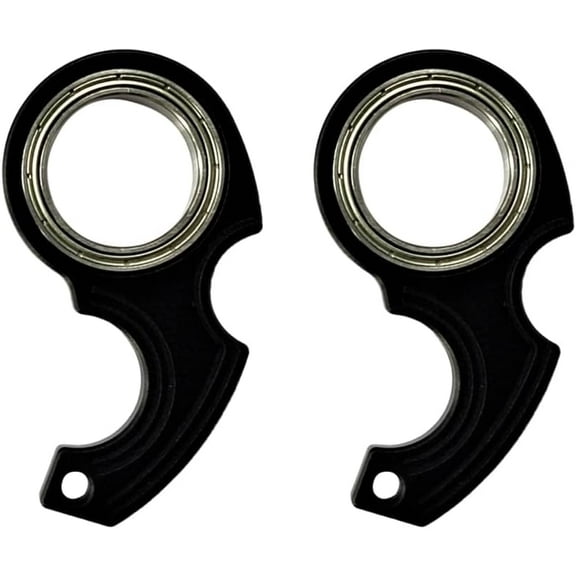 Finger Keychain Spinners, 2Pcs Aluminum Alloy Keychain Spinner Toy Novelty Keyring Spinner Toy For Finger Exercise Anxiety Relief