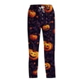 thumbnail image 2 of Satingcolo Men's Halloween Print Pajama Pants,Loose Fit Drawstring Halloween Sleepwear Drawstring Loungewear Halloween Gifts for Men, 2 of 6