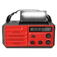 thumbnail image 1 of Solar Powered Radio Outdoor Multifunctional Hand Crank Recharging Radio Portable Camping Hiking Fishing Radio with Light Function, 1 of 6