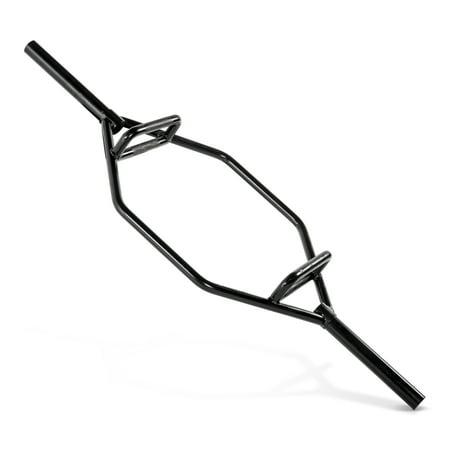 Black Titanium Circular Barbell - CAP Barbell Olympic 2-Inch Mega Hex Bar, Black