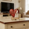 thumbnail image 6 of DefiDgd Vintage Rustic Wooden Heart Table Decor,2026 Happy Mother's Day Farmhouse Table Decoration for Wedding Mother's Day Holiday Party Gift Photo Props(A), 6 of 6
