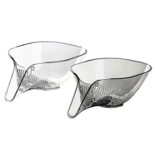 2pcs Multi-functional Drain Basket, Drainage Basket Funnel, Kitchen Sink Drain Basket, Fruit Vegetables Drain Basket