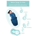 thumbnail image 2 of insular Baby Swaddle Wrap Blanket 2 Pack Soft Cotton Cartoon Pattern Adjustable Infant Sleeping Blankets, 2 of 7
