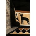 thumbnail image 6 of Furnish my Place 631 Black 3'6"x5'6" Wildlife Bear Rustic Moose Decor Lodge Cabin Area Rug, Elegant and Durable Mat, Black, 6 of 6