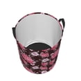 thumbnail image 5 of Uemuo Rose Flowers Pattern Circular Laundry Hamper Basket with handles,Collapsible laundry basket,Large capacity laundry hamper,Laundry Organizer-Small, 5 of 8