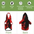 thumbnail image 6 of Honeii Minimalist Skull Red Print Small Dog Hoodies Pet Hooded Sweatshirts Fall Winter Puppy Cat Sweaters Warm Clothes for Small Dogs Outfits Costume-X-Small, 6 of 7