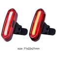 thumbnail image 3 of Luz trasera LED COB para bicicleta, lámpara de advertencia para bicicleta de carretera MTB con carga USB (rojo y blanco) Tmvgtek Accesorios para bicicletas, 3 of 3