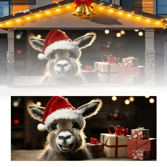 Hearth & Gear The Cute Appearance Of This Donkey A Of Imagination And Joy To Your Holiday Decorations Adding A Of To Any Holiday Celebration. Cool Flags for Room Indoor Pennant Holder Garden Flags for