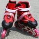 thumbnail image 2 of Toystoory 1 par de zapatos de patines 2 en 1, rodillo Unisex para niños, parque infantil, patio de recreo, equipo de práctica de patinaje para Pescar M rojo, 2 of 6