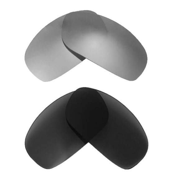 Walleva 2 Paris Polarized Replacement Lenses For Bolle Anaconda Sunglasses-Titanium   Black