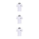 thumbnail image 2 of Uniformes de Chef Jumpingount para mujer abrigo de Chef manga corta resistente al desgaste Blanco 4XL, 2 of 6