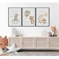 thumbnail image 2 of Nursery Teddy Bear Wall Art Cute Little Bears Wall Decor Slepping Teddy Bears Posters Prints Moon Star Cloud Neutral Nursery Canvas Pictures for Kid's Room or Bedroom Painting（Only canvas）, 2 of 6