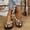 Green, variant on Cethrio Women's Platform Footbed Sandals- Wide Width 2025 Slides Sandal with Rhinestone Open Toe Flip Flops Bow Platform Wedge Comfy Soles Orange Dressy Sandals/ Slides Size 8.5
