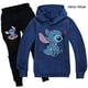 thumbnail image 3 of Lilo Stitch Chándal 2 Piezas Conjunto con Capucha y Pantalones con Capucha Ropa Deportiva para niños-Azul Marino-130 cm Sailing Electrónica, 3 of 3