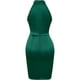 thumbnail image 4 of Vestidos genéricos Vestido de cóctel de mujer con escote en V Vestido de noche elegante de terciopelo de manga larga Vestido de tubo plisado con frunces en la cadera Vestidos de falda a la, 4 of 6