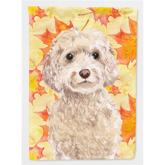 Carolines Treasures BB9515GF Champagne Cockapoo Fall Flag Garden Size