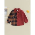 thumbnail image 2 of CIYCuIT Little Boys Flannel Shirts Plaid Patchwork Lpng Sleeve Button Jacket Toddler Kids Casual Shacket Fall Outerwear Daily Clothes 3T 4T 5T 6T, 2 of 7