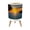 Color 3, variant on Small Trash Can with Lid Sunset Beach Palm Trees Gentle Waves Coastal Tropical 1.8 Gallon Dog Proof Trash Can Round Garbage Can Waste Bin Wastebasket for Bathroom Bedroom Living Room