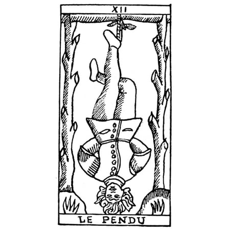 Tarot Card: Hanged Man. /N'The Hanged Man.' Woodcut, French, 16Th ...