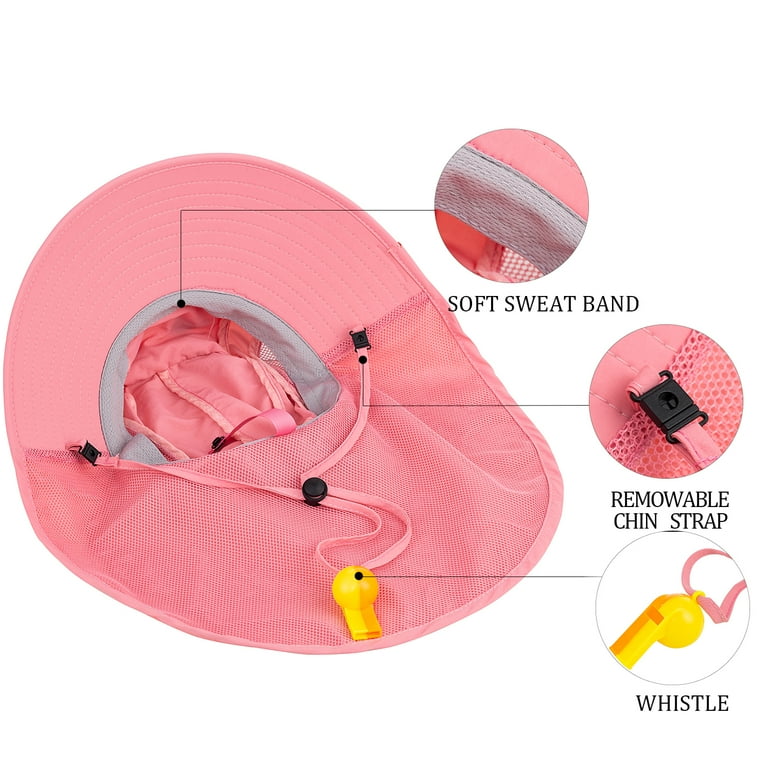 Ball Hat with Neck Flap - Pink Ball Hat with Neck Flap - Pink